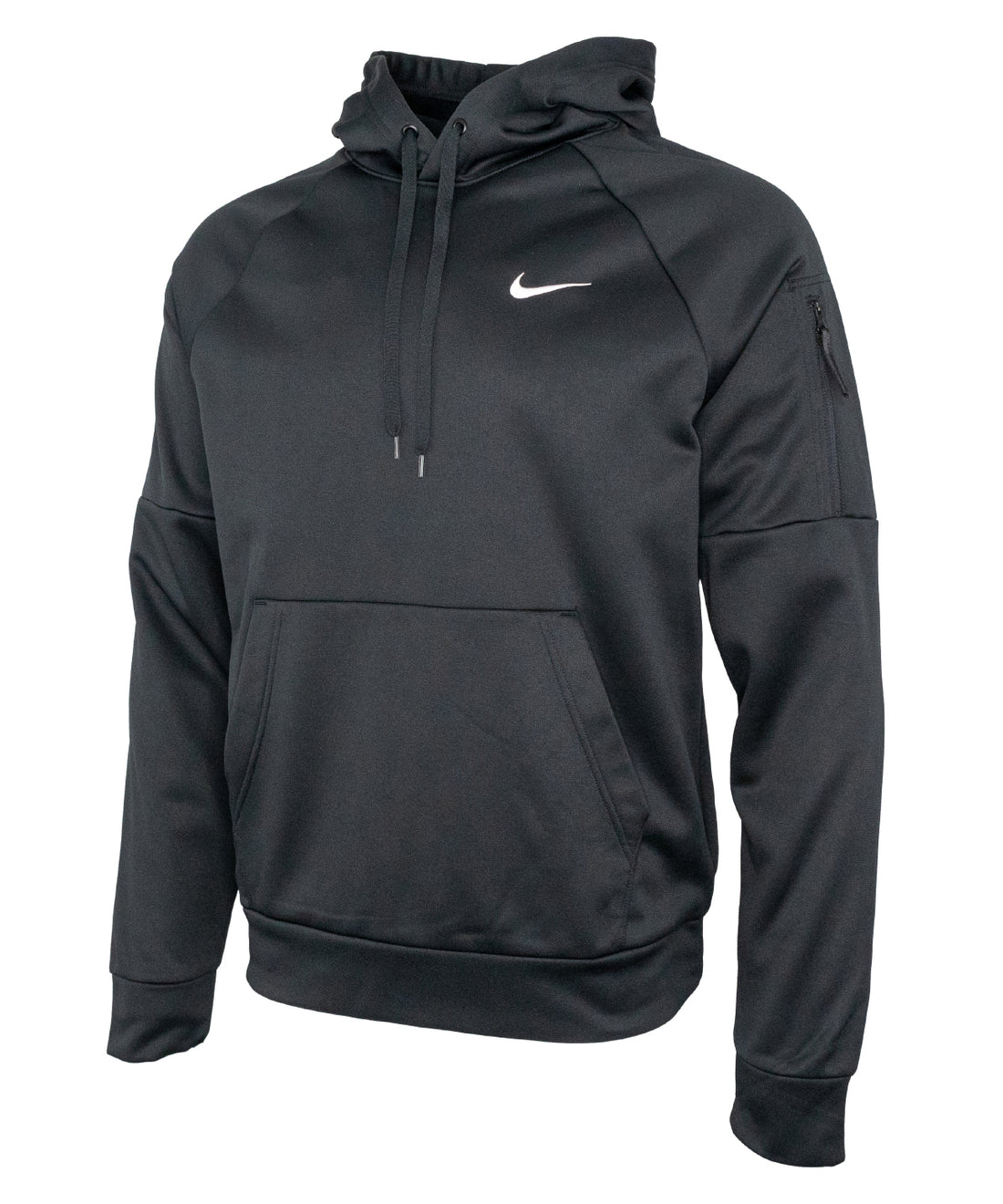 Nike men’s pullover fitness hoodie in Black/Black/White