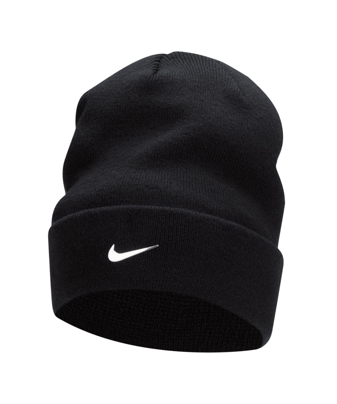 Nike Peak beanie in Black/Metallic Silver