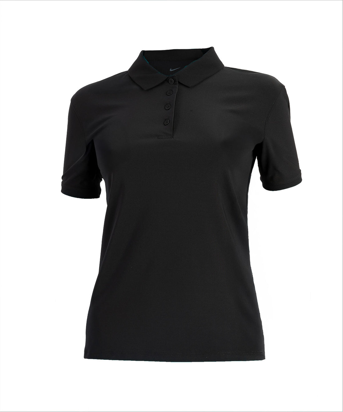 Women’s Nike Dri-FIT Victory short sleeve polo in Black/White