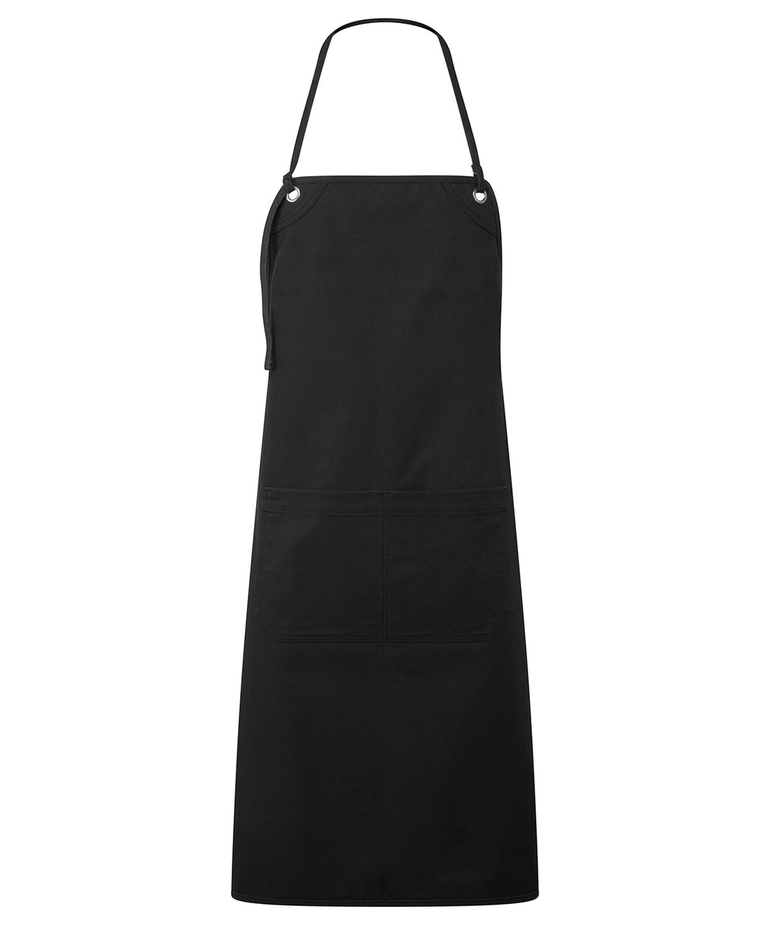 ‘Artisan’s choice’ double-pocket canvas apron in Black