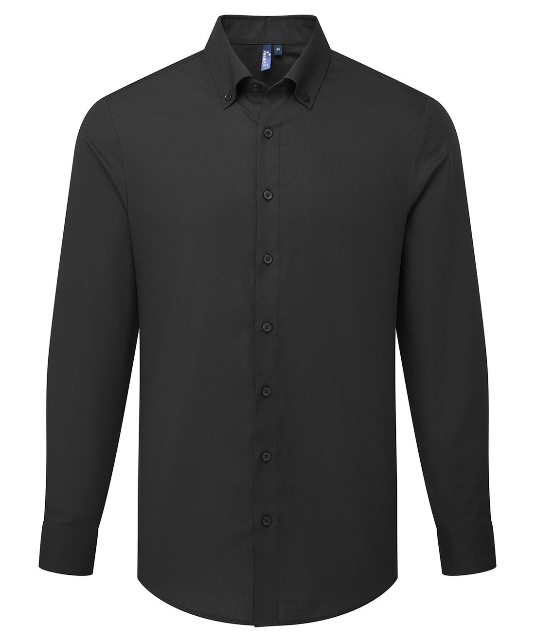 ‘Supreme’ Oxford long sleeve shirt in Black