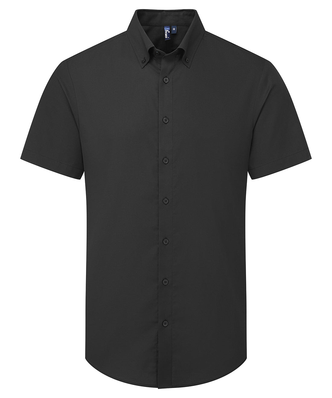 ‘Supreme’ Oxford short sleeve shirt in Black