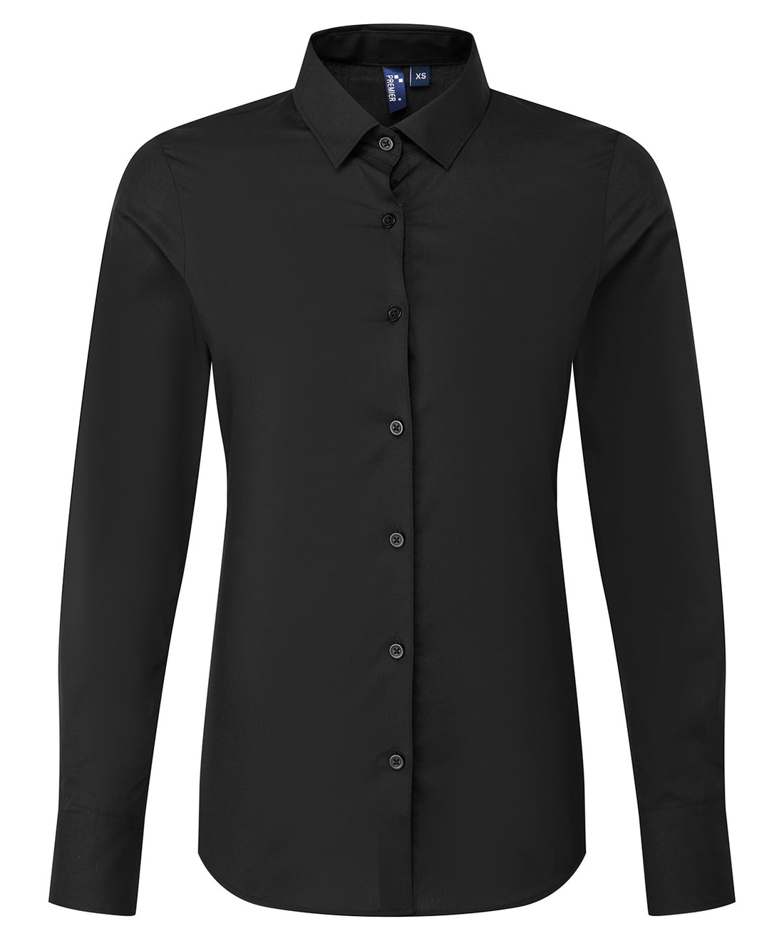 Women’s long sleeve ‘Recyclight’ poplin shirt in Black