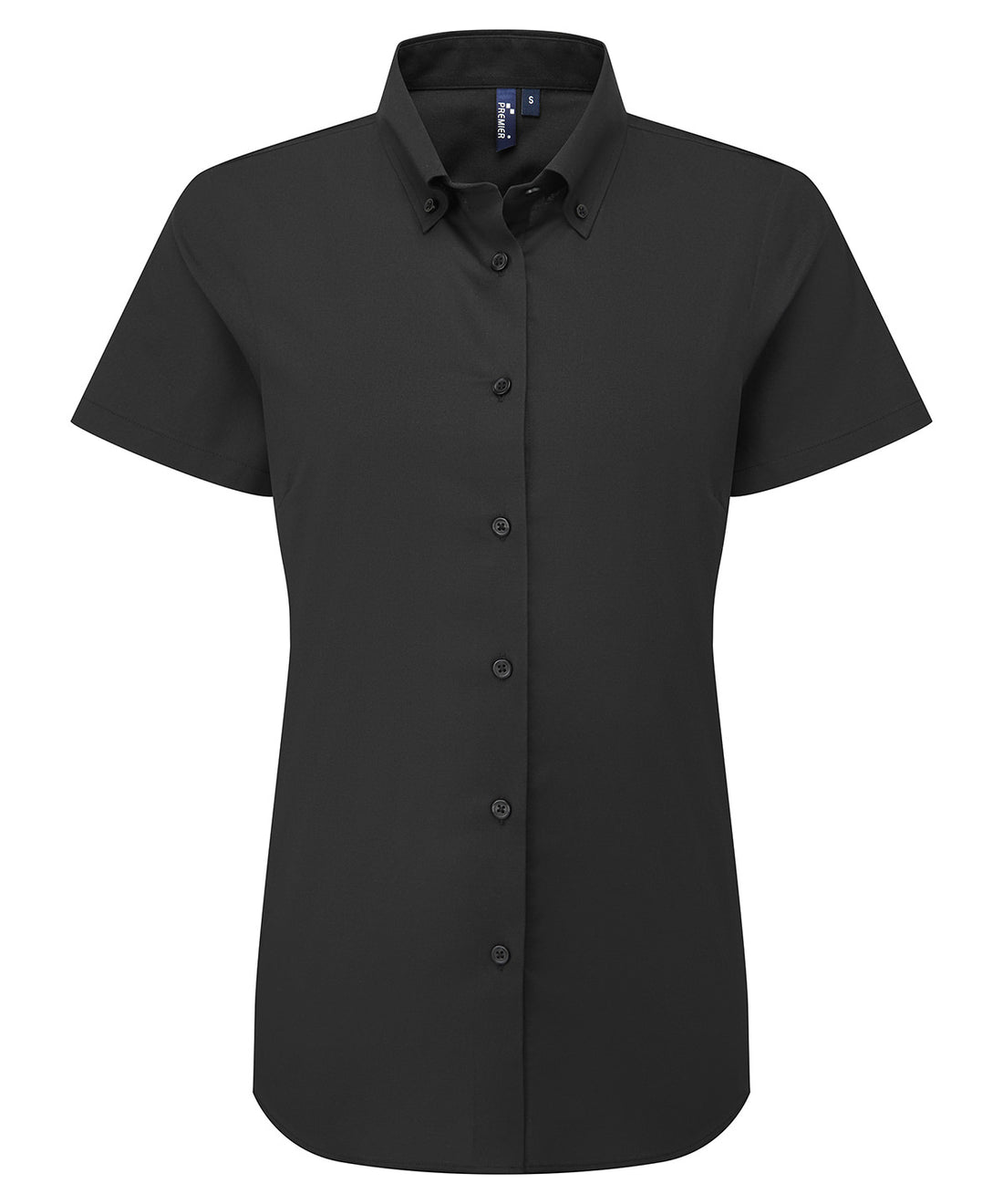 Women’s ‘Supreme’ Oxford short sleeve shirt in Black