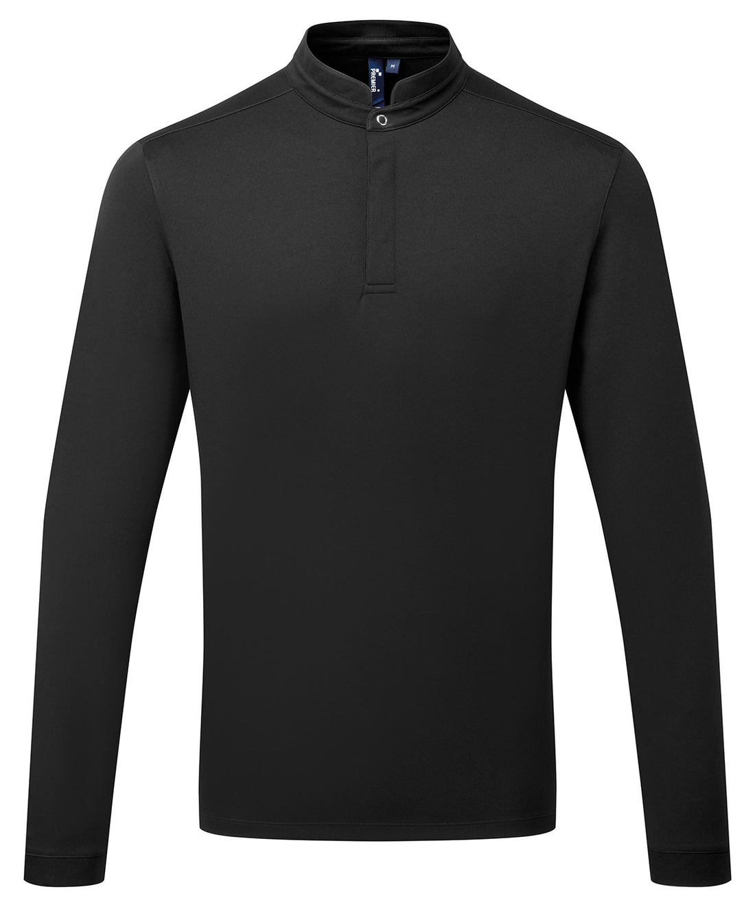 Essential Coolchecker® long sleeve chef’s shirt in Black