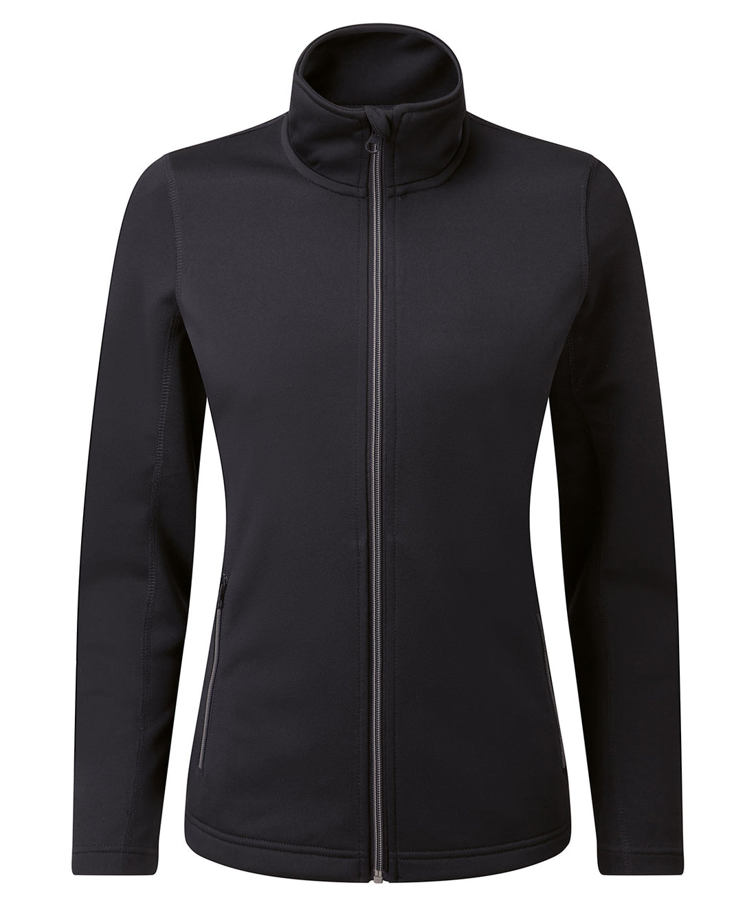 Women’s Spun Dyed Recycled Zip-Through Sweat in Black
