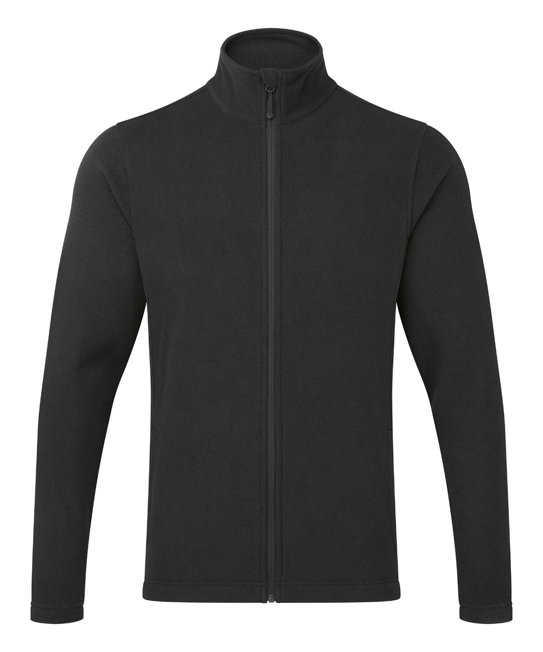 ‘Recyclight’ full-zip microfleece in Black