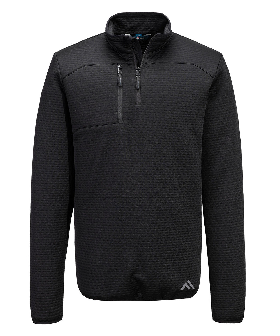 KX3 Sport textured ¼-zip sweatshirt (KX376) in Black