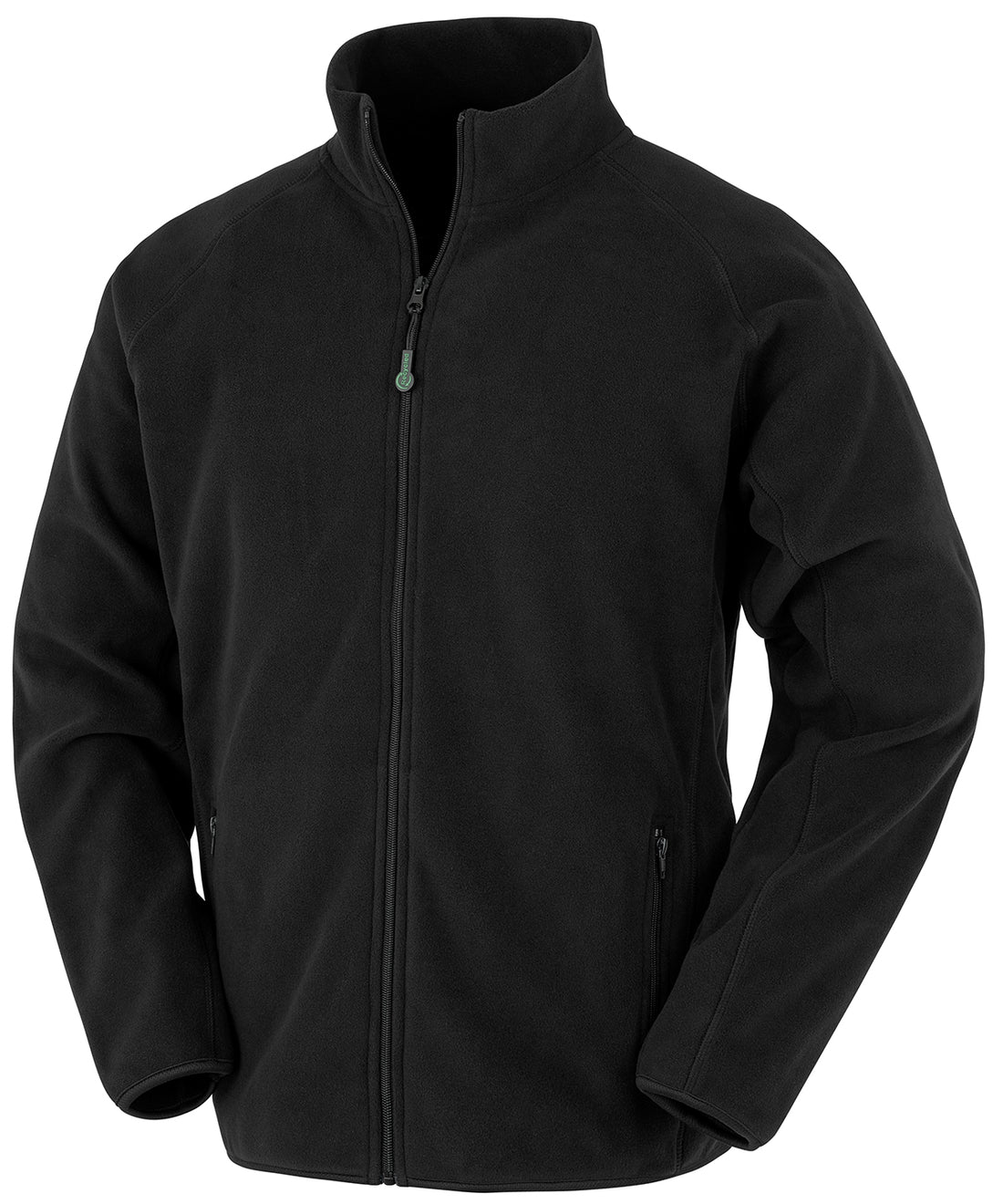 Recycled fleece polarthermic jacket in Black