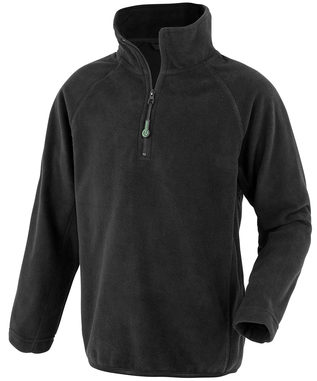 Junior recycled microfleece top in Black