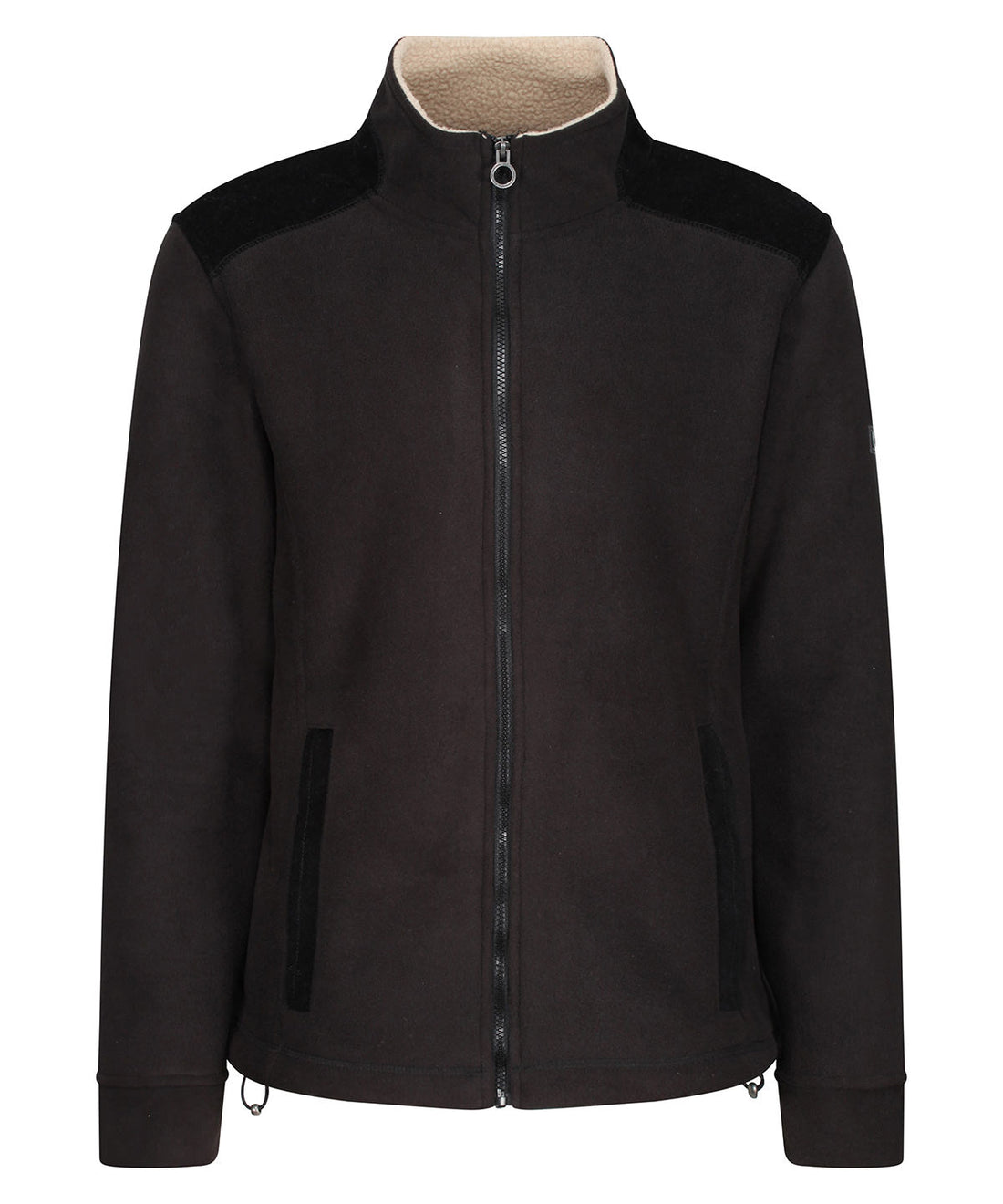 Faversham full-zip fleece in Black