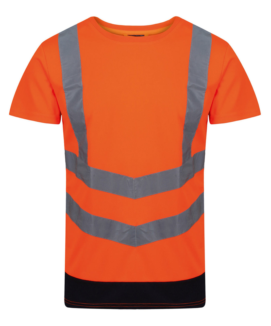 Pro hi-vis short sleeve t-shirt in Orange/Navy