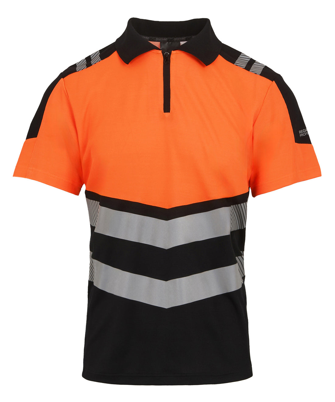 Hi-Vis X-Pro Polo (Class 1) in Black/Orange