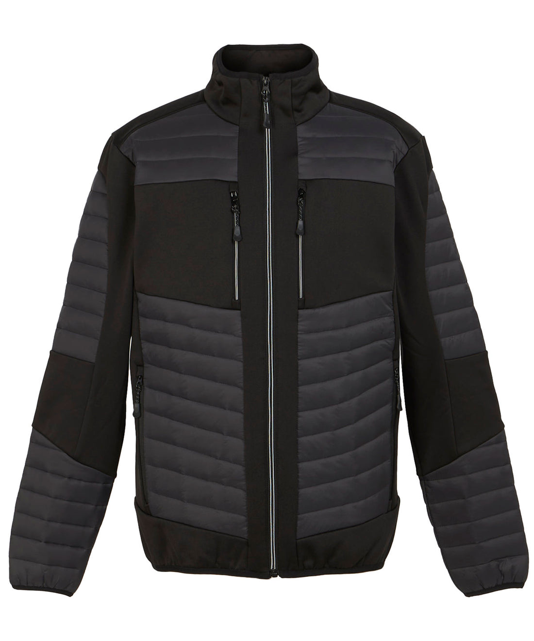 E-Volve unisex thermal hybrid jacket in Ash/Black