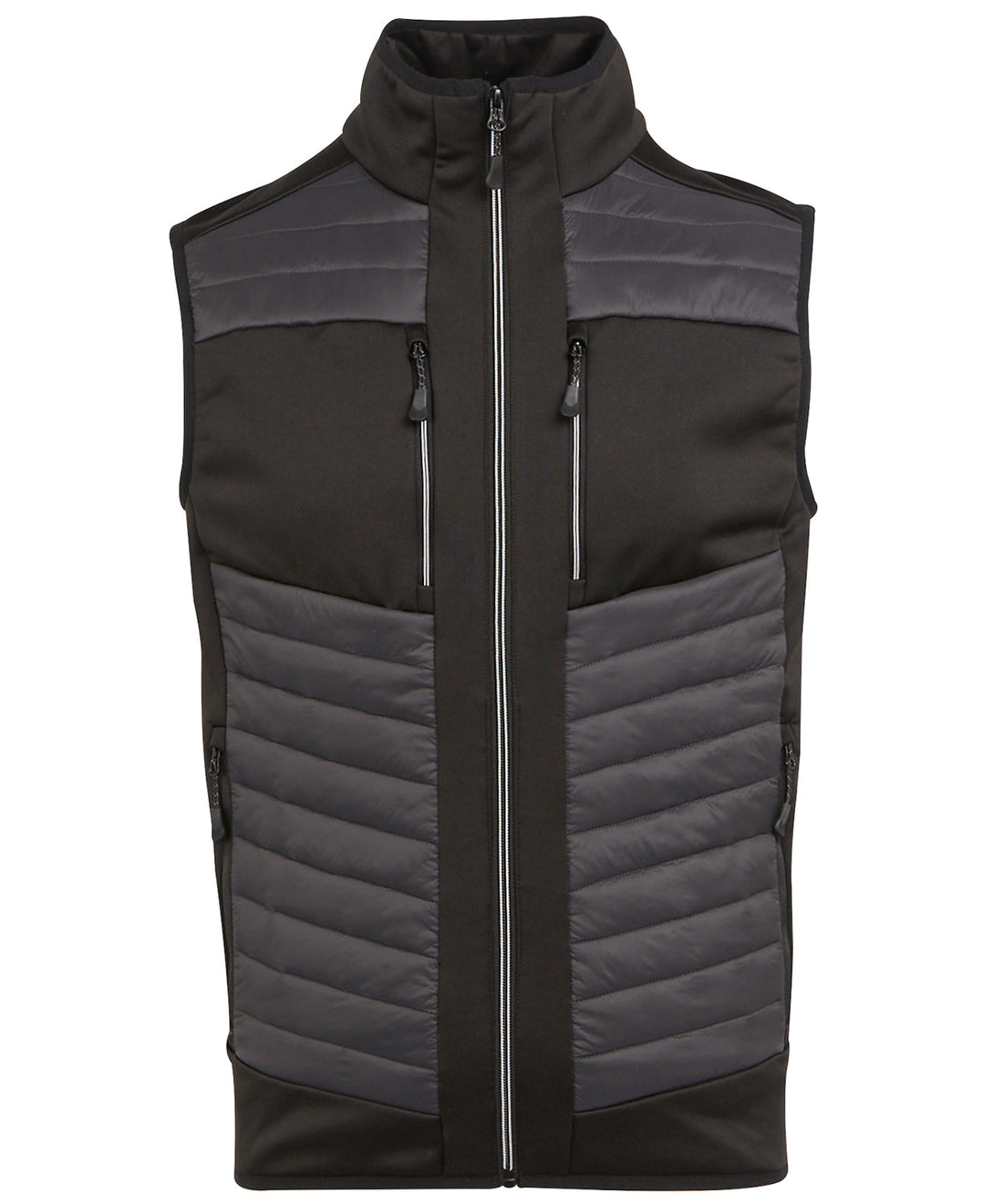 E-Volve unisex thermal hybrid bodywarmer in Ash/Black