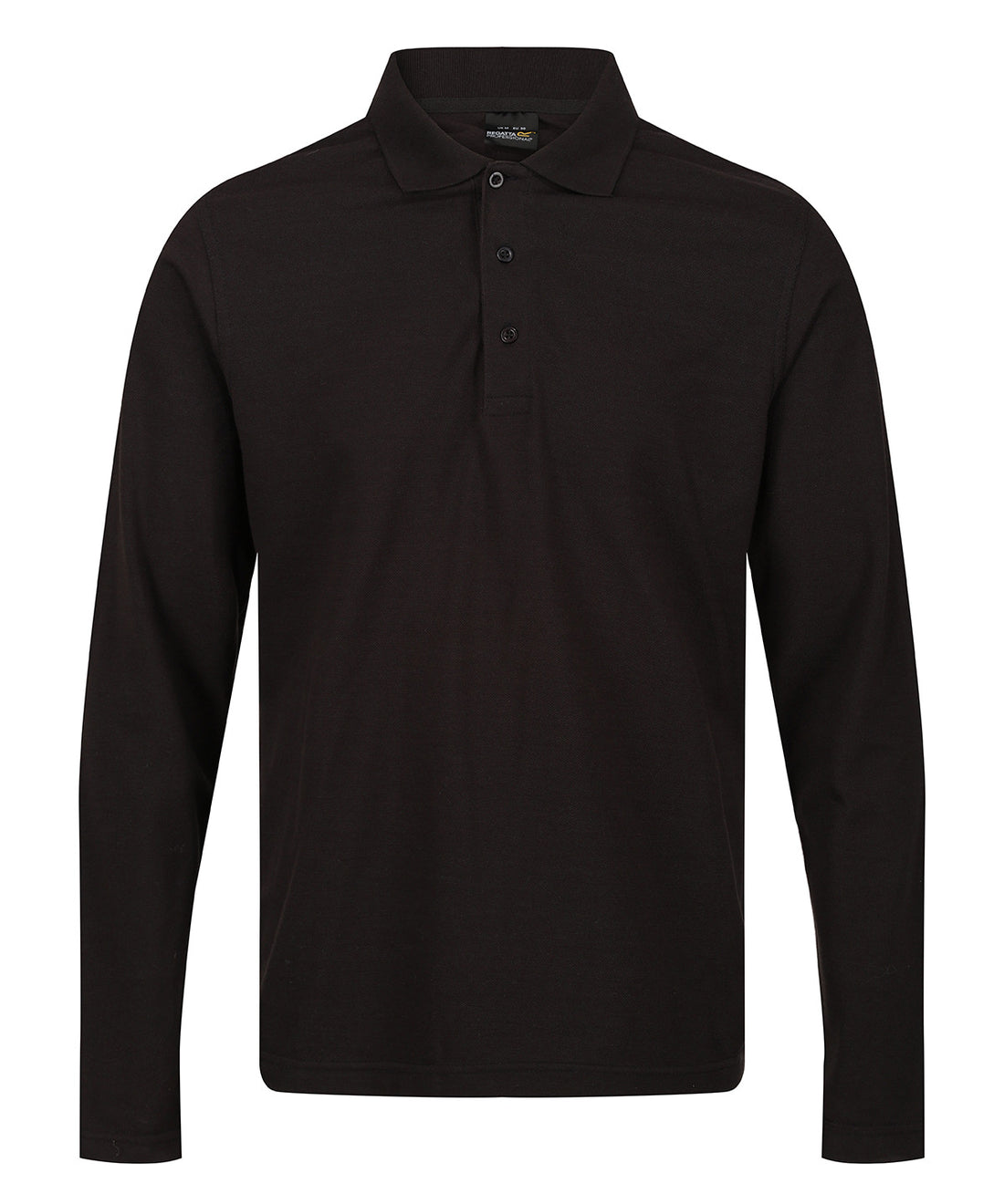 Pro 65/35 long sleeve polo in Black