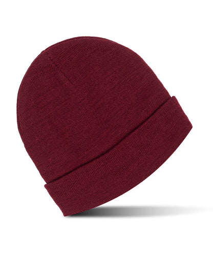 Woodlands Bowling & Social Club Cuffed Beanie in Burgundy