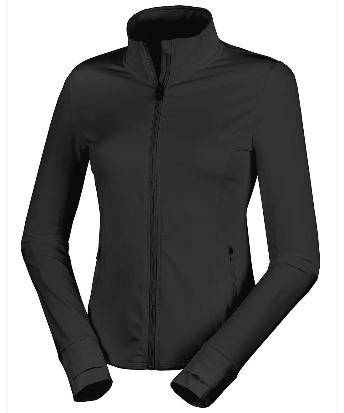 Spiro recycled women’s fitness jacket in Black