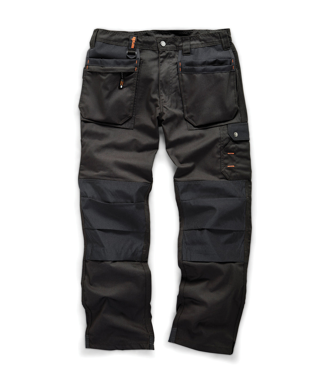 Worker plus trousers in Black