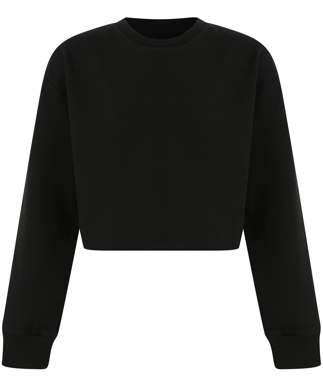 Kids cropped slounge sweat in Black