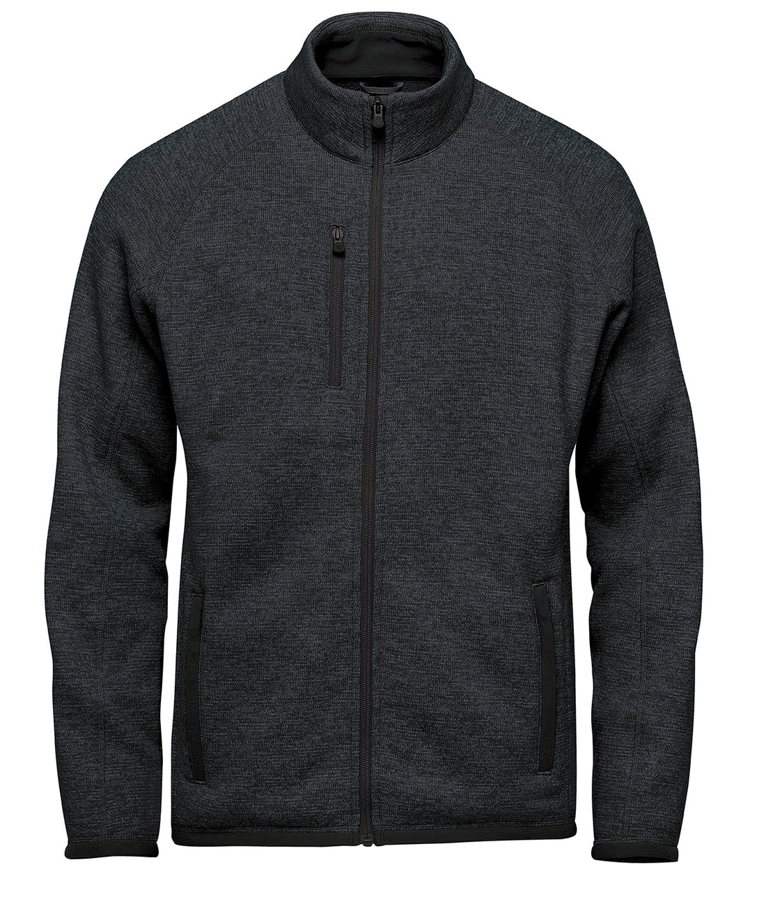 Avalante full-zip fleece jacket in Black Heather