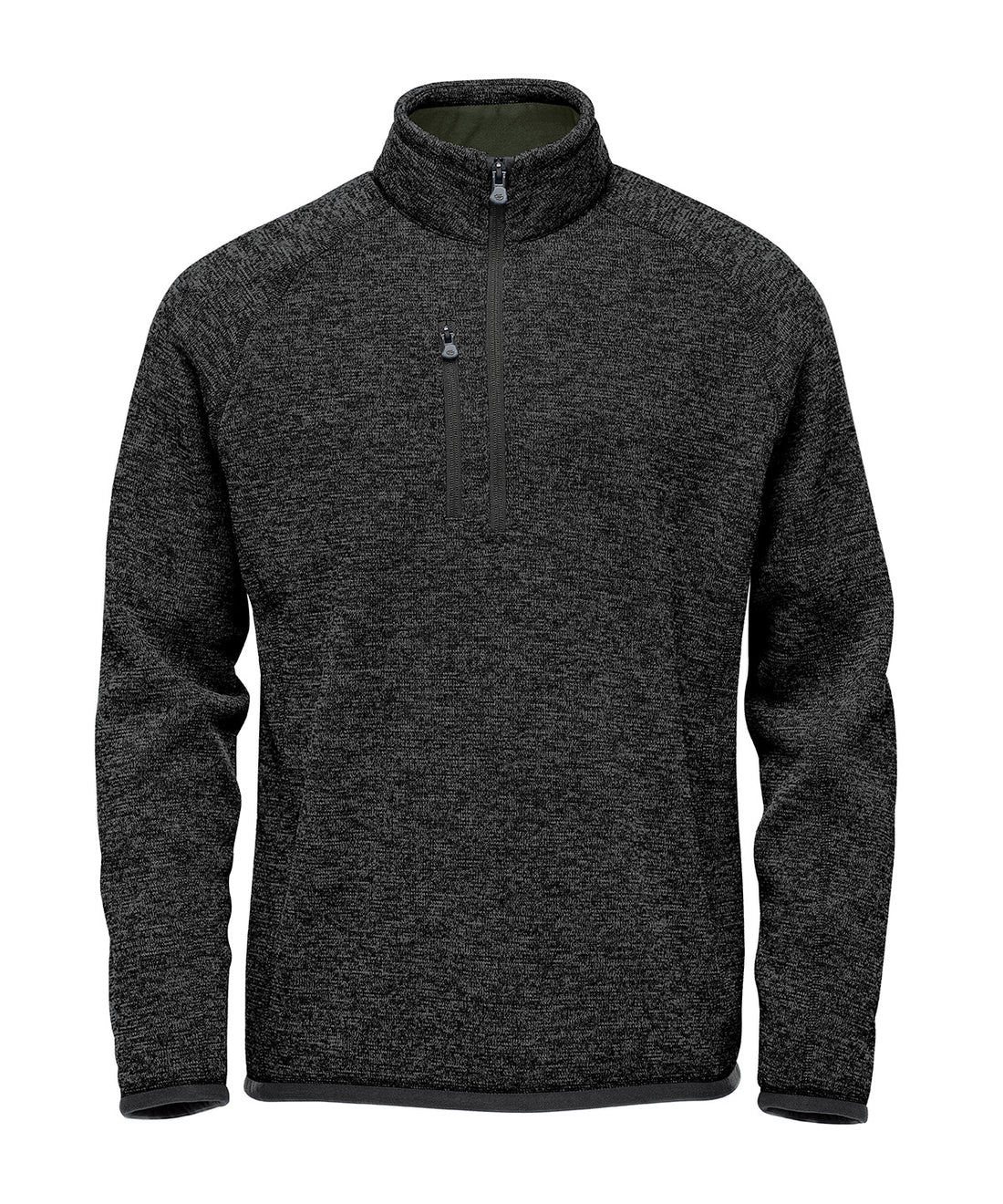 Avalante ¼-zip fleece in Black Heather