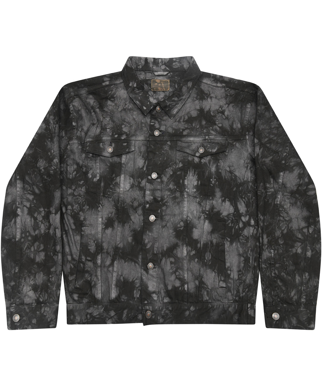 Tie-dye denim jacket in Crystal Black
