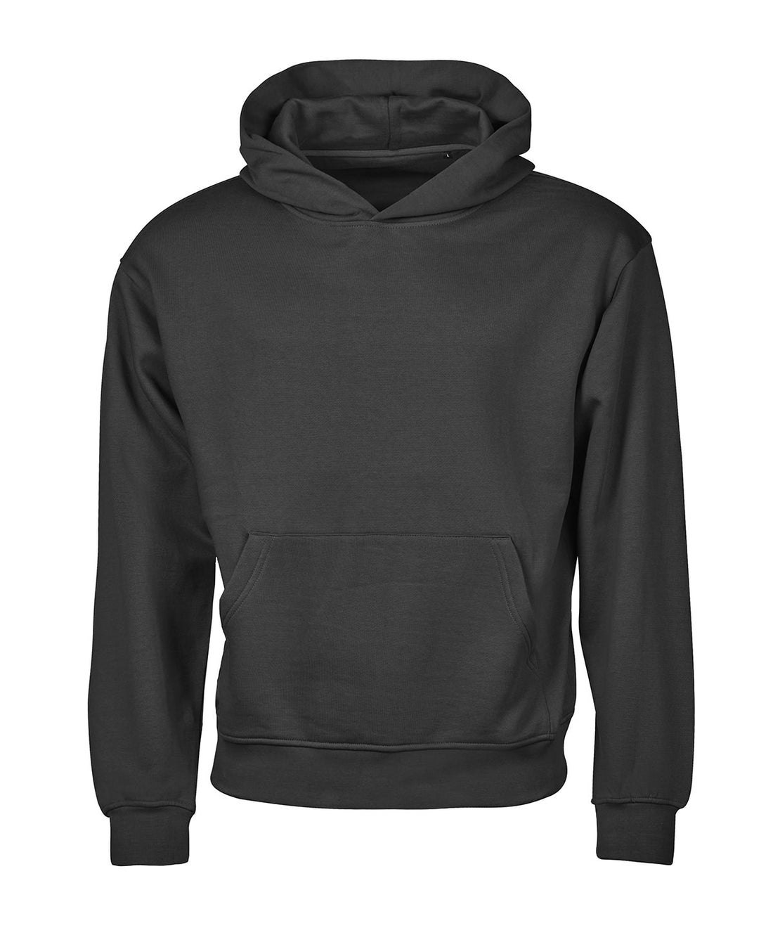 UNLABELED heavy loose-fit hooded sweatshirt (5162) in Black