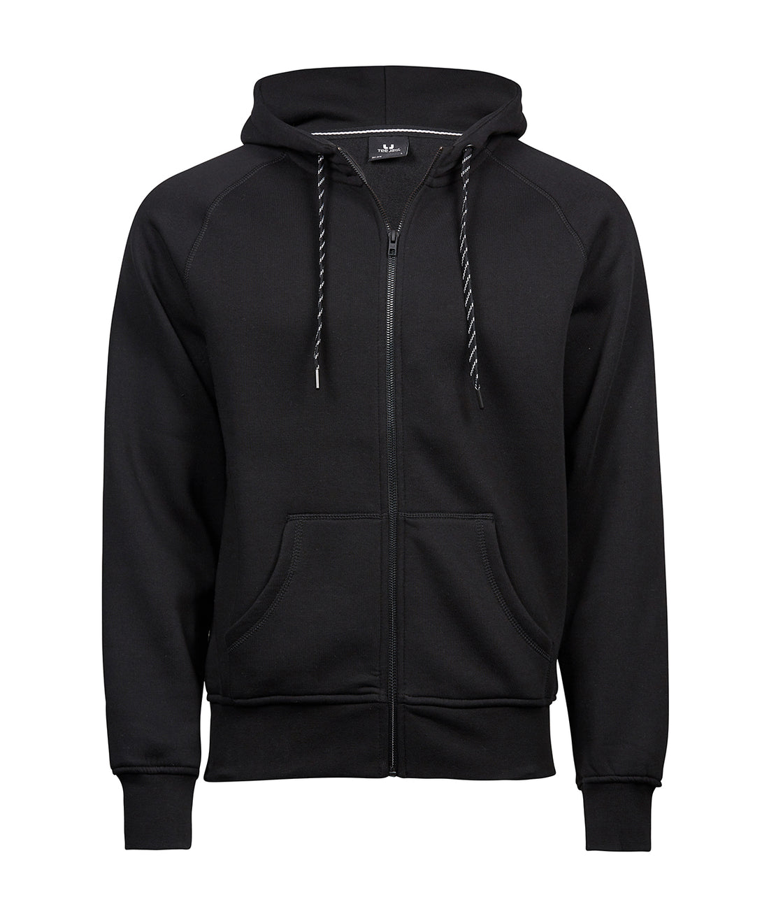 Fashion full-zip hoodie (5435) in Black