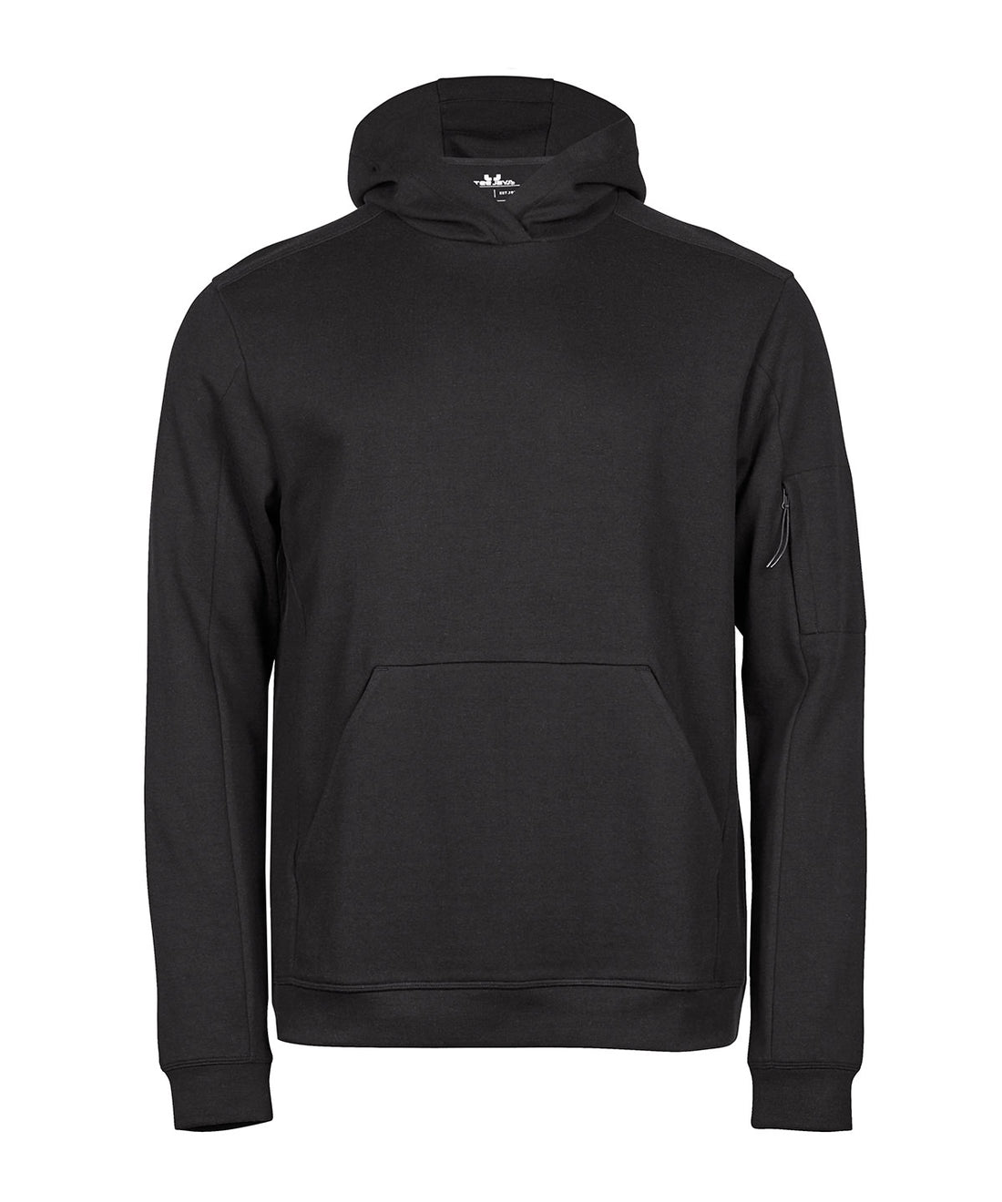 Athletic hooded sweatshirt (5702) in Black