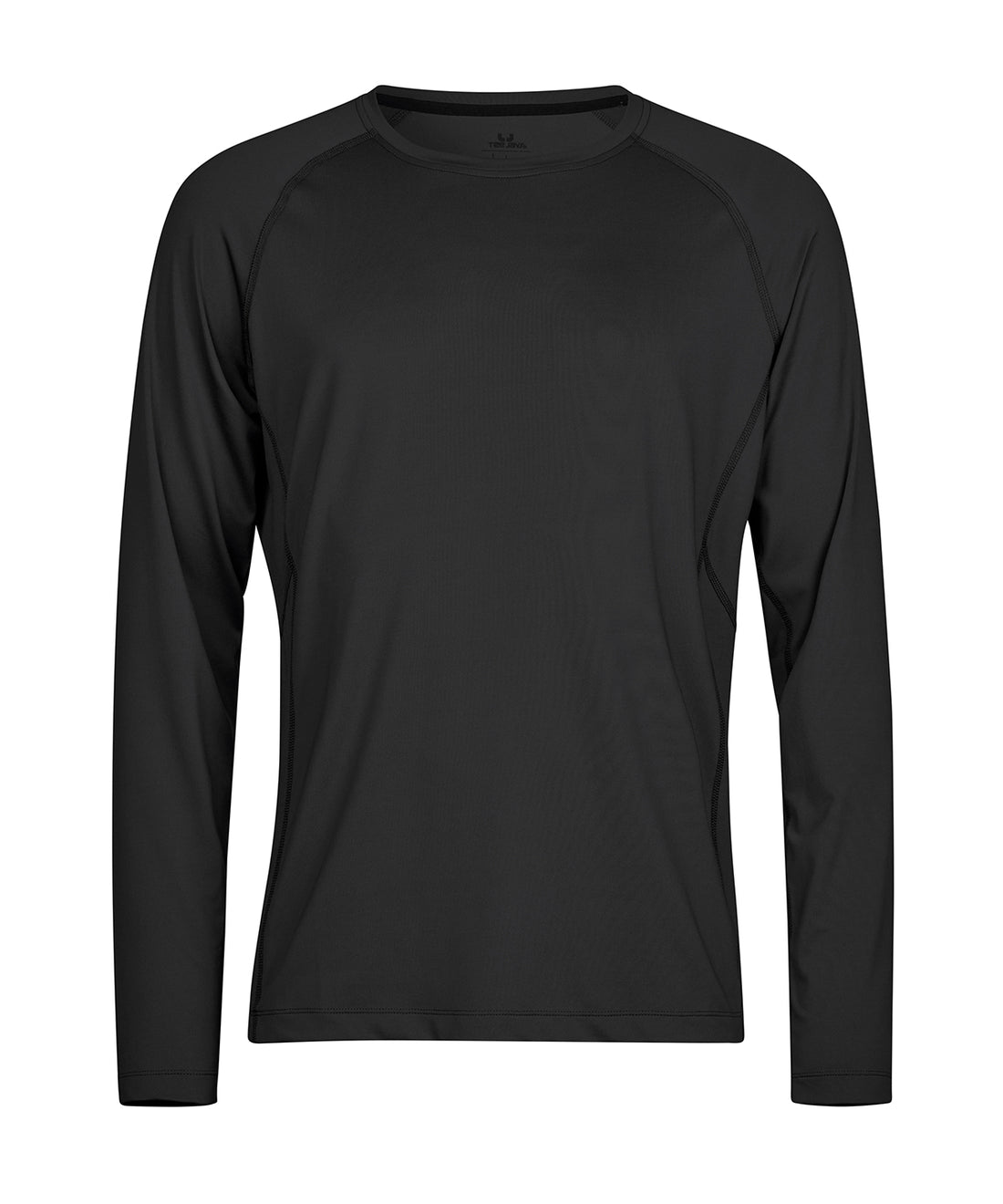 Long sleeve CoolDry tee (7022) in Black