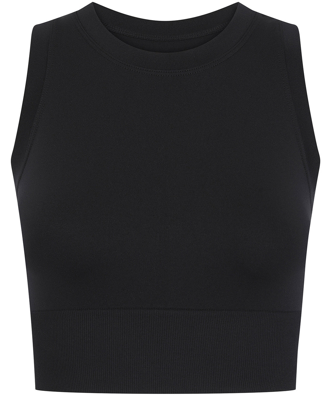 Women’s cropped tank in Black