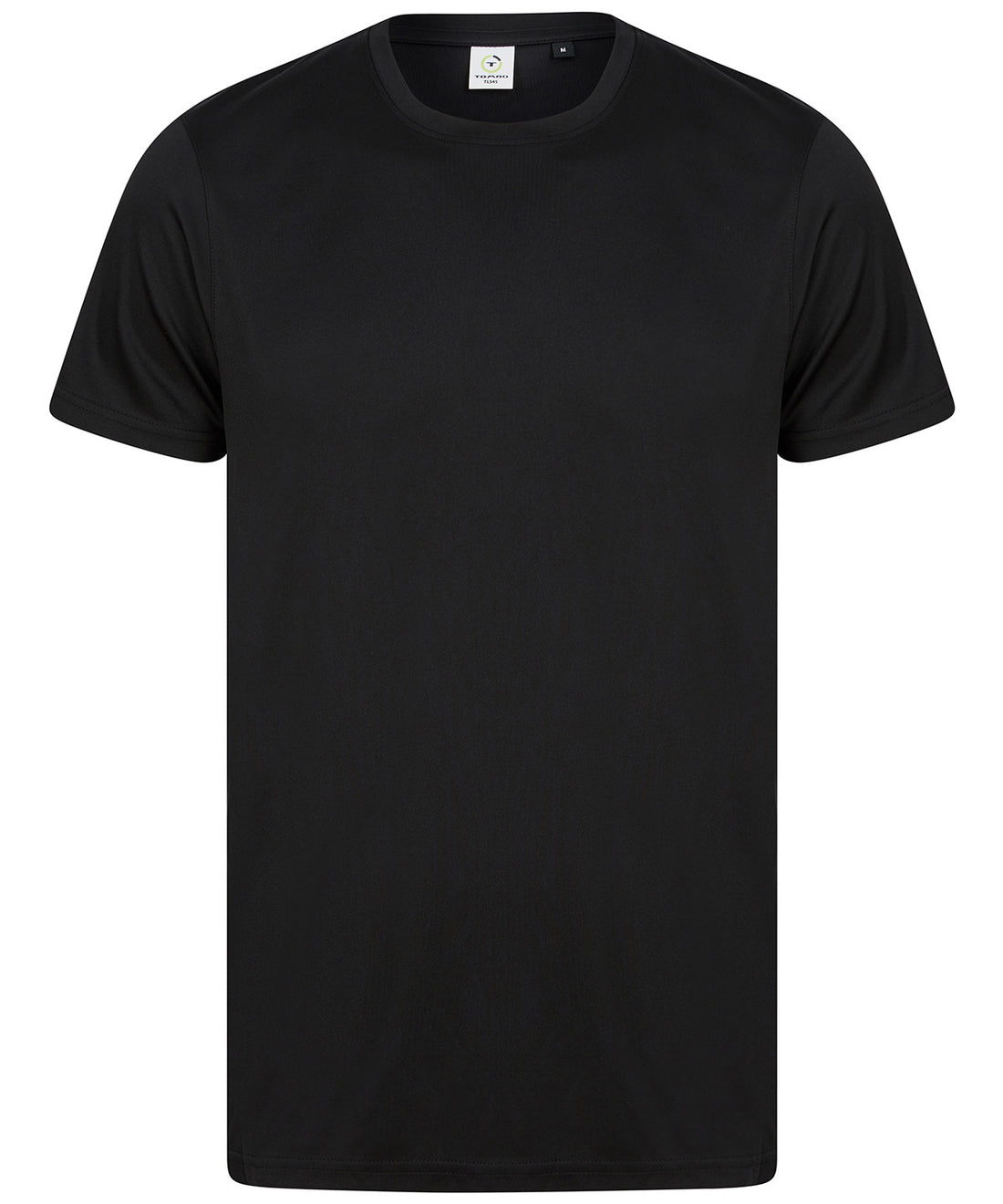 Recycled performance T in Black