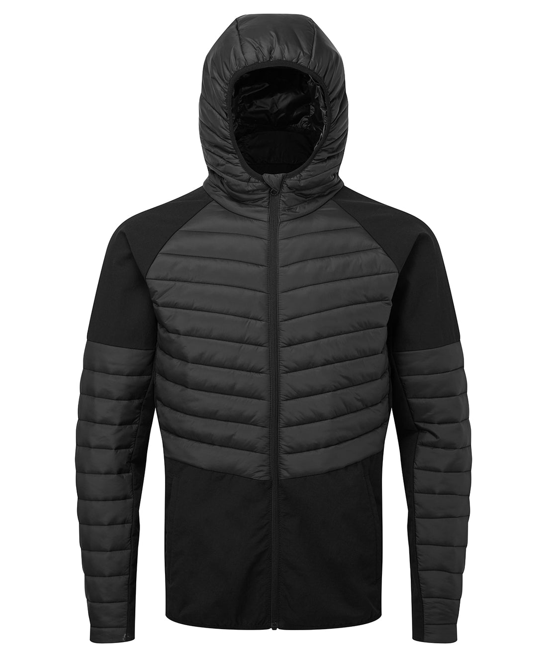 Men's TriDri® insulated hybrid jacket in Black