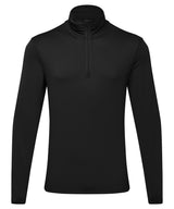TriDri® recycled long sleeve brushed back ¼ zip top