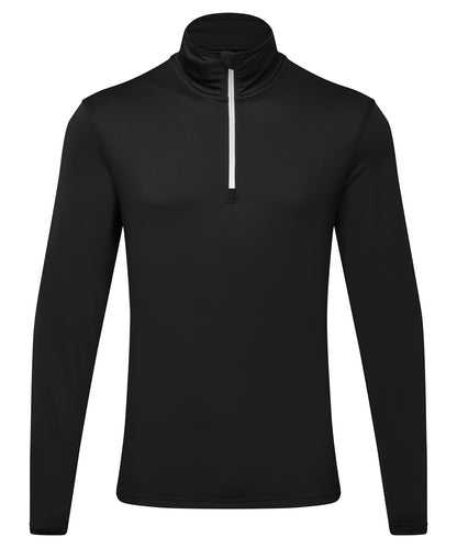 TriDri® recycled long sleeve brushed back ¼ zip top