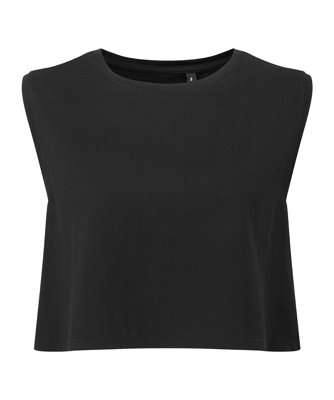 Women’s TriDri® organic crop tank in Black