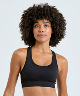 TriDri® seamless '3D fit' multi-sport sculpt solid colour bra