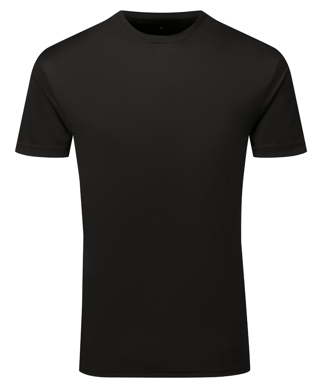 TriDri® Ion-Charge recycled textured tee in Black