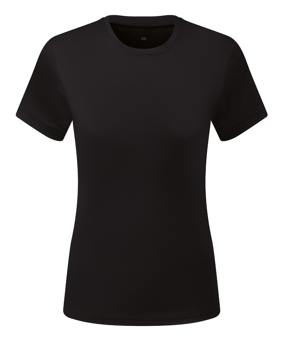 Women’s TriDri® Ion-Charge recycled textured tee in Black