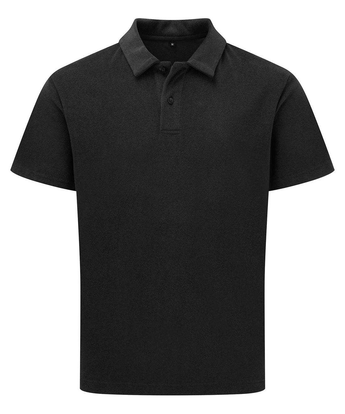 Men’s Terry polo in Black