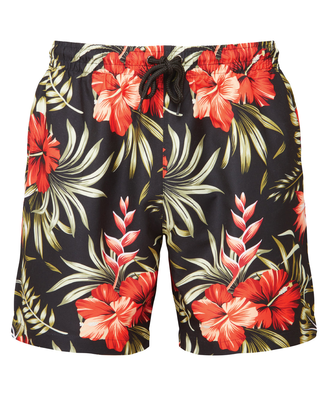 Men's swim shorts in Black/Red