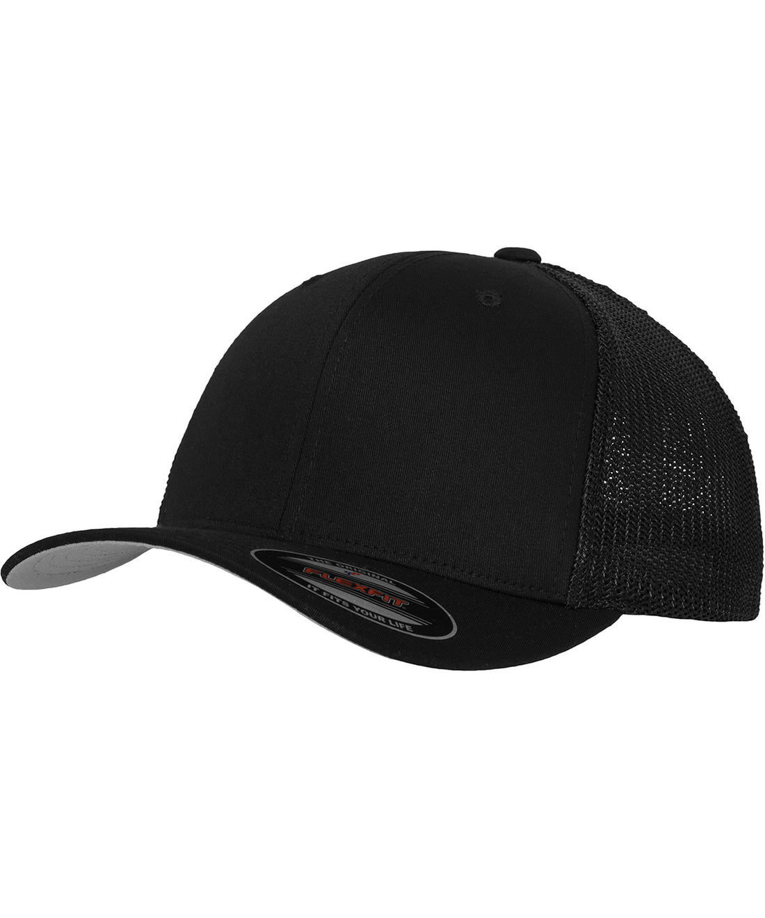 Flexfit mesh trucker in Black