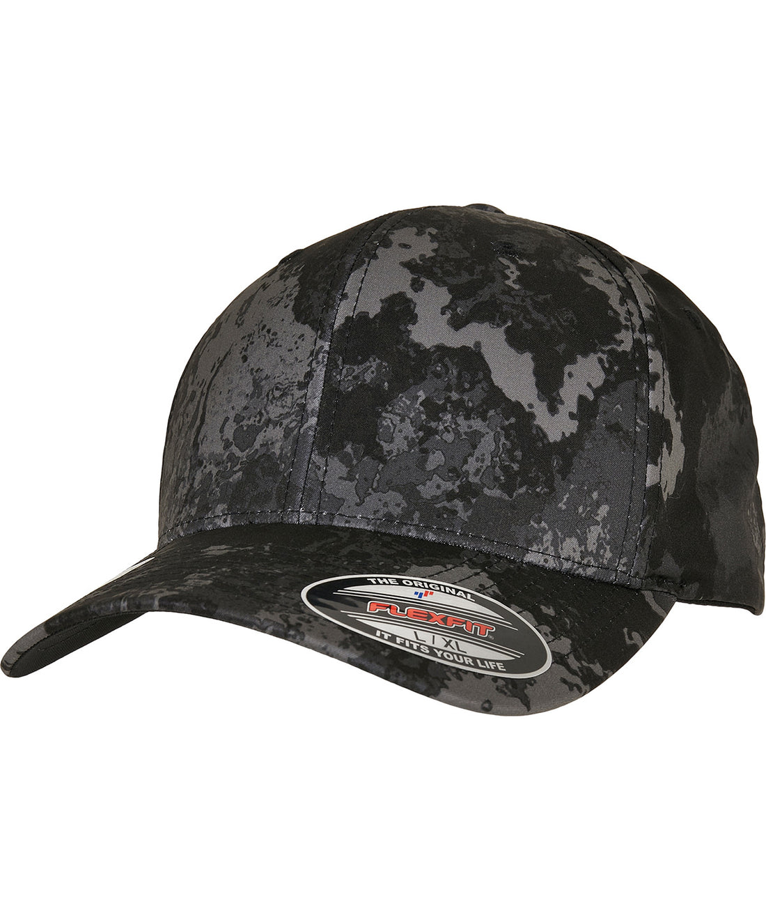 Flexfit Veil Camo™ cap (6277VC) in Poseidon Black