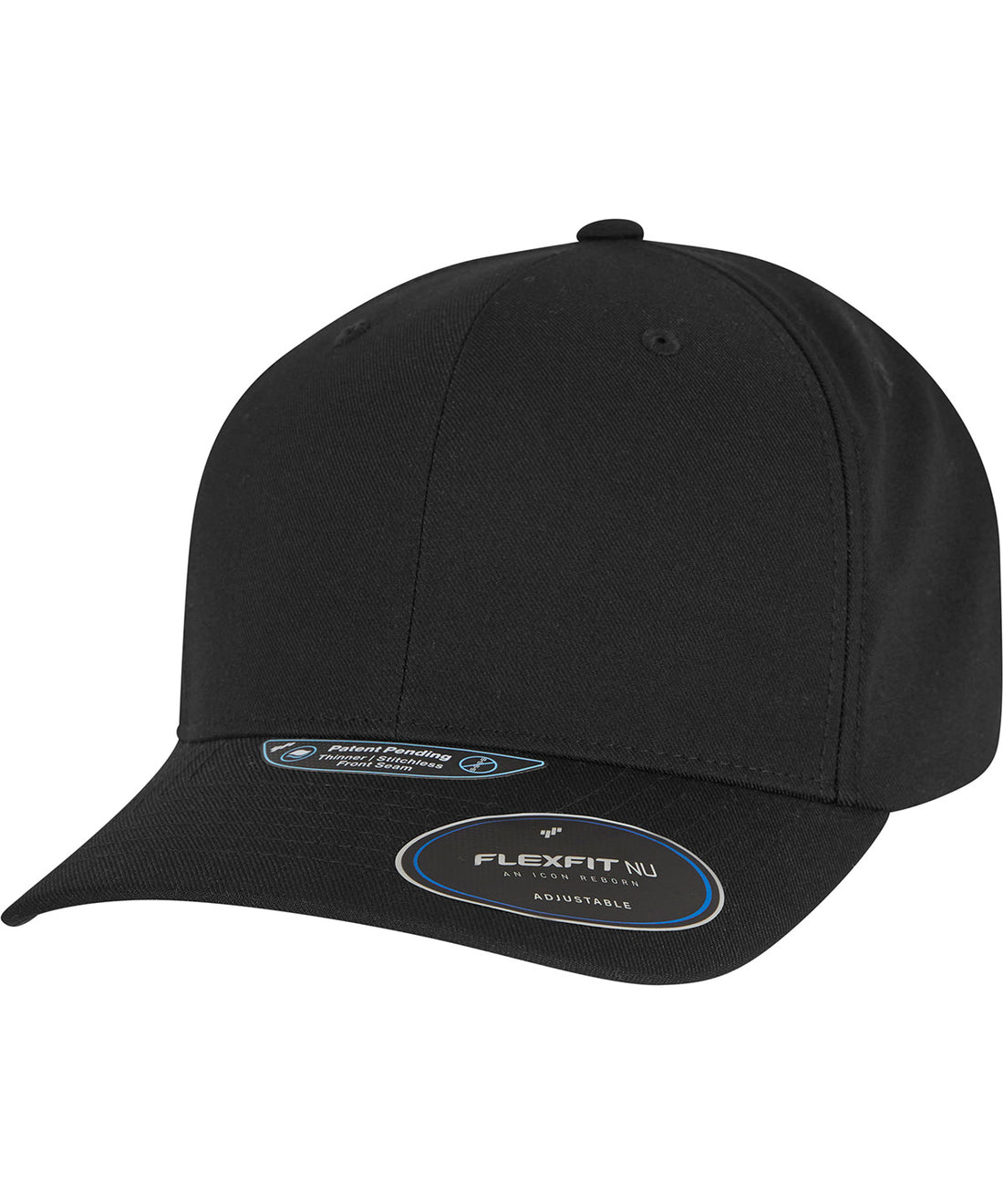 Flexfit NU adjustable snapback (6110NU) in Black