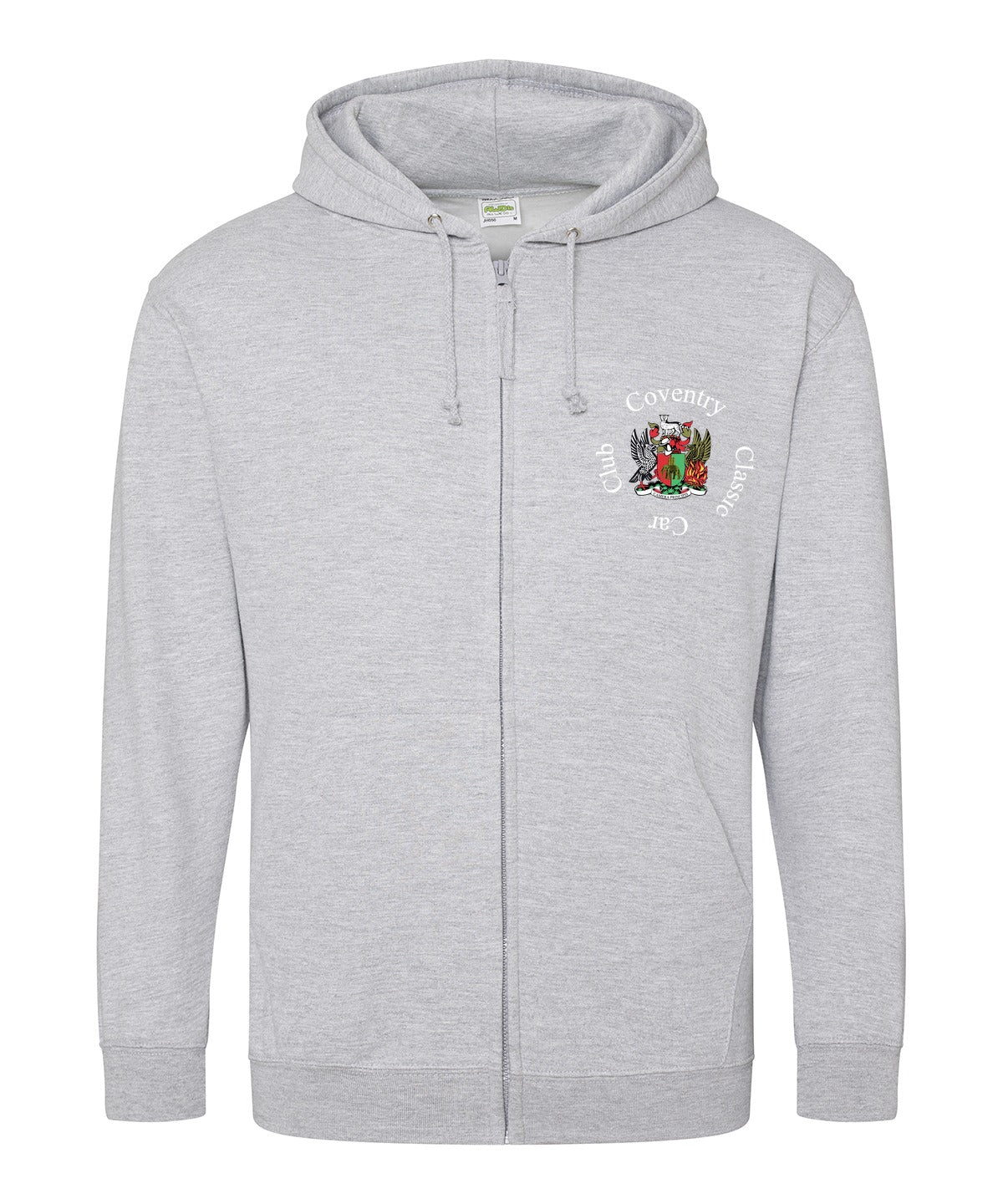 Coventry Classic Car Club zoodie heather grey