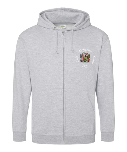 Coventry Classic Car Club zoodie heather grey