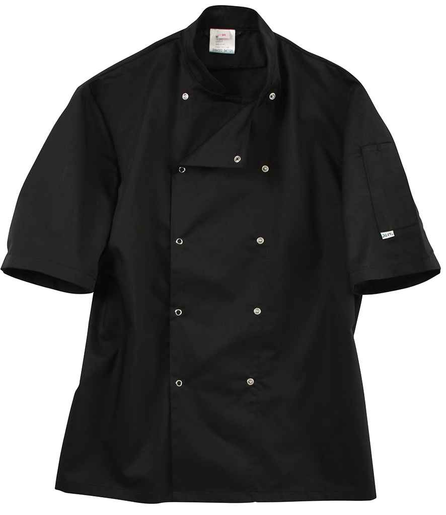 ADC Short Sleeve Coolmax® Chef's Jacket in Black