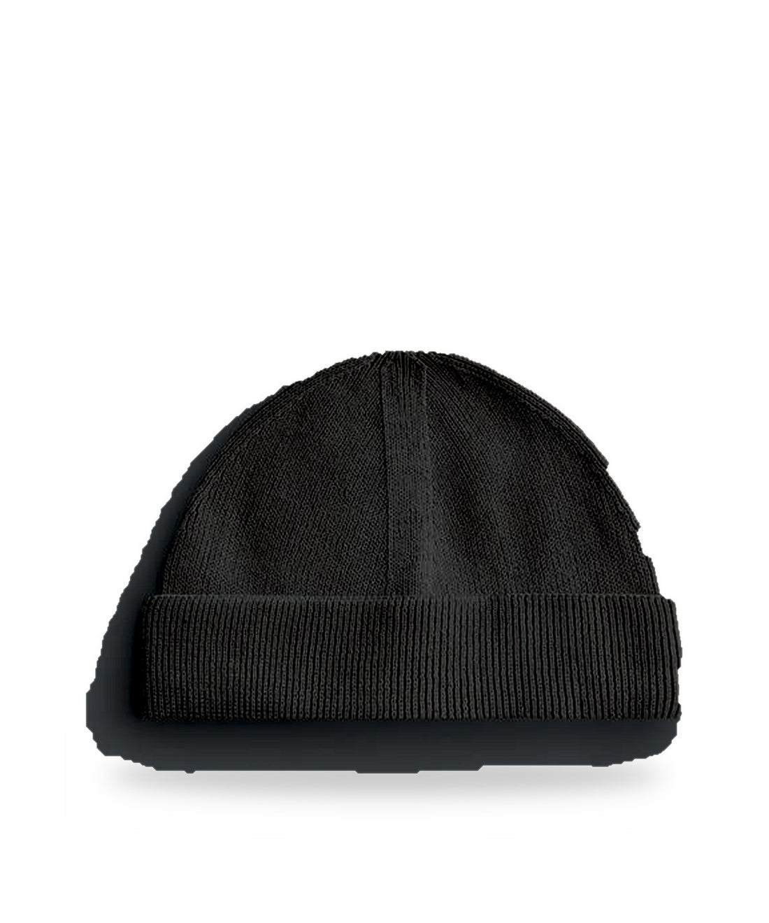 Organic cotton fisherman beanie in Black