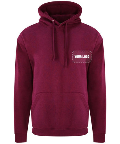 Christmas Gift Pack: burgundy hoodie, your logo embroidered on the left chest